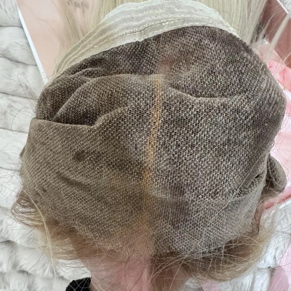 100% HUMAN HAIR platinum wig Hair Queen LA Freedom Couture - Picture 15 of 16